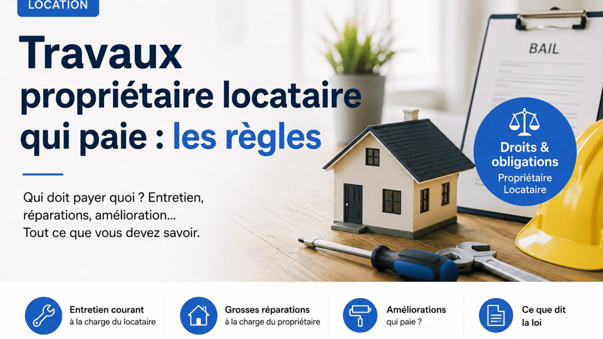Travaux locataire ou propriétaire | Qui paie quoi ? [Guide]